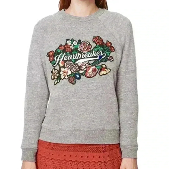 Rebecca Minkoff Heartbreaker Graphic Sweatshirt Size Medium - Picture 1 of 5